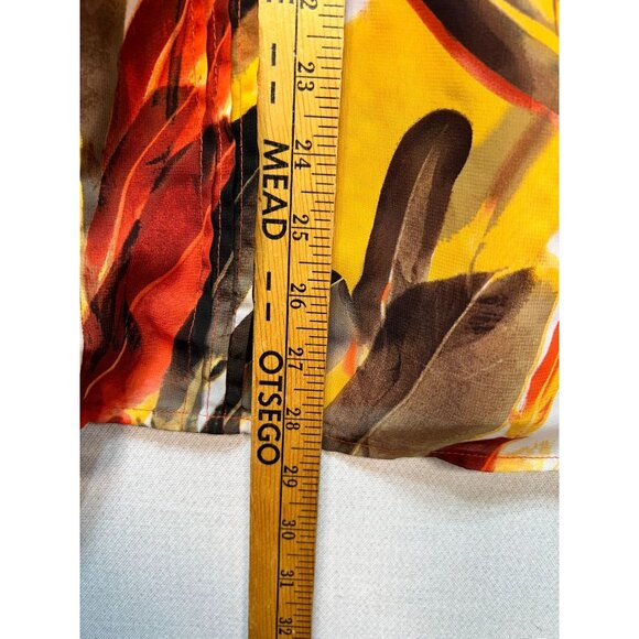 Apt. 9 Womens Ruffled Flutter Sleeve Top Summer Sz 2X Multi Abstract Lightweight - Picture 9 of 12